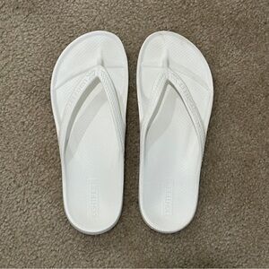 White Flip Flops
